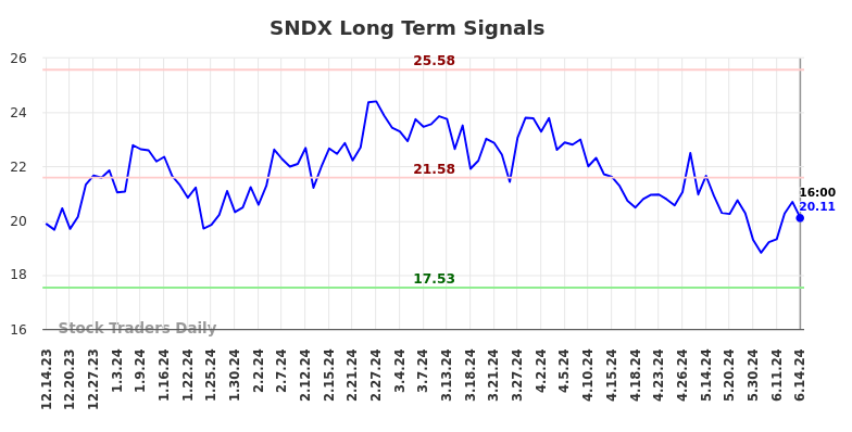 SNDX Long Term Analysis for June 14 2024