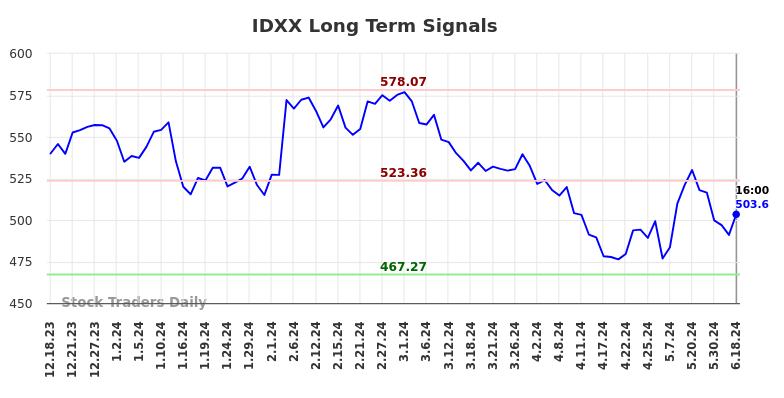 IDXX Long Term Analysis for June 19 2024