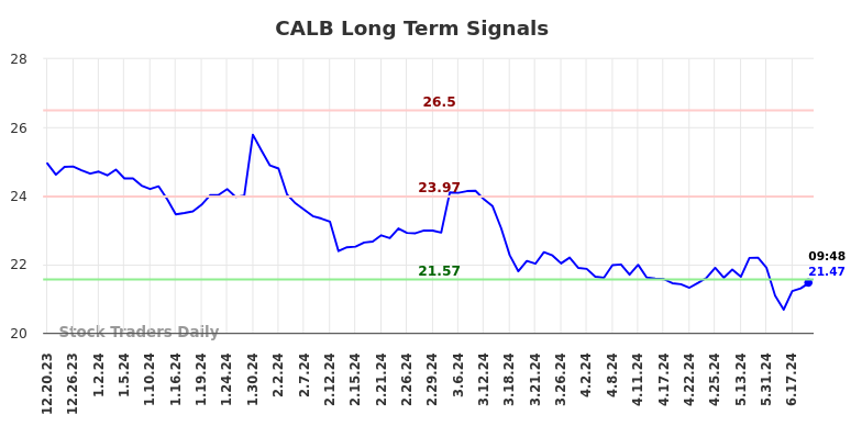 CALB Long Term Analysis for June 20 2024