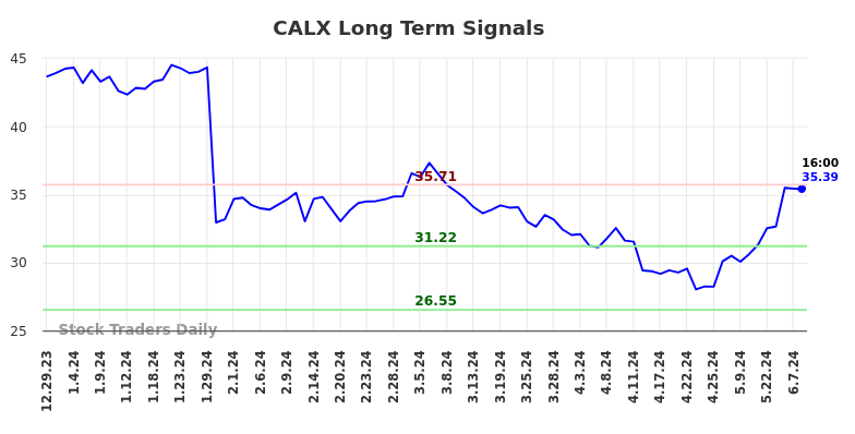 CALX Long Term Analysis for June 30 2024