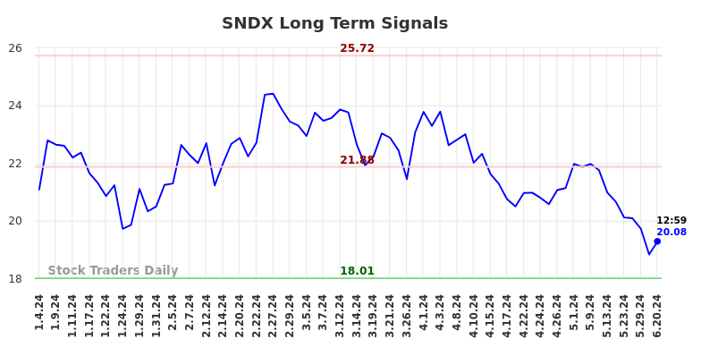 SNDX Long Term Analysis for July 4 2024