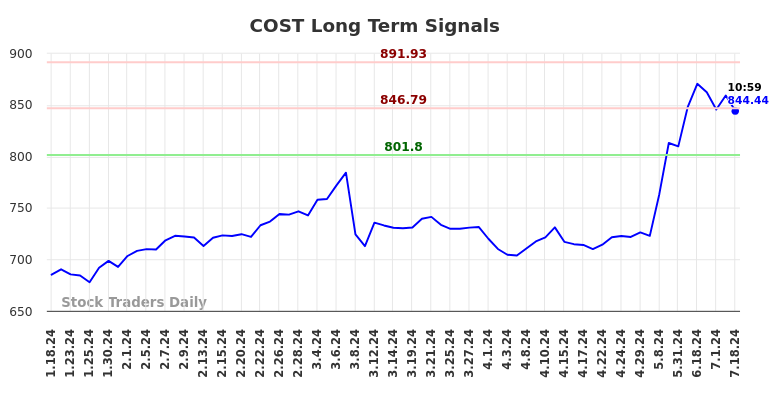 COST Long Term Analysis for July 18 2024