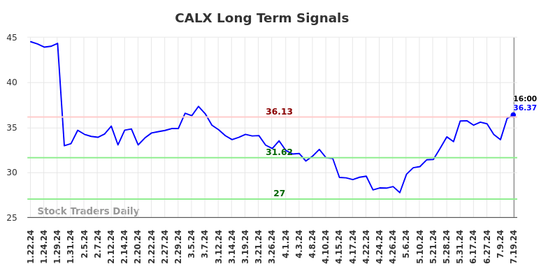 CALX Long Term Analysis for July 20 2024