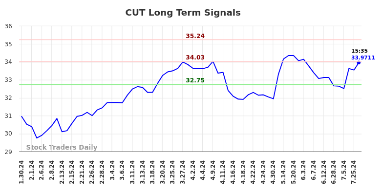 CUT Long Term Analysis for July 30 2024