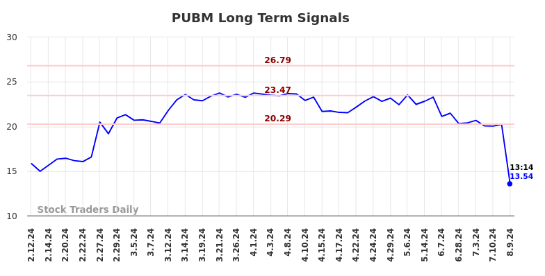 PUBM Long Term Analysis for August 9 2024