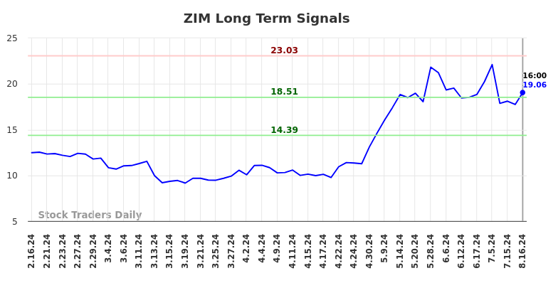 ZIM Long Term Analysis for August 17 2024