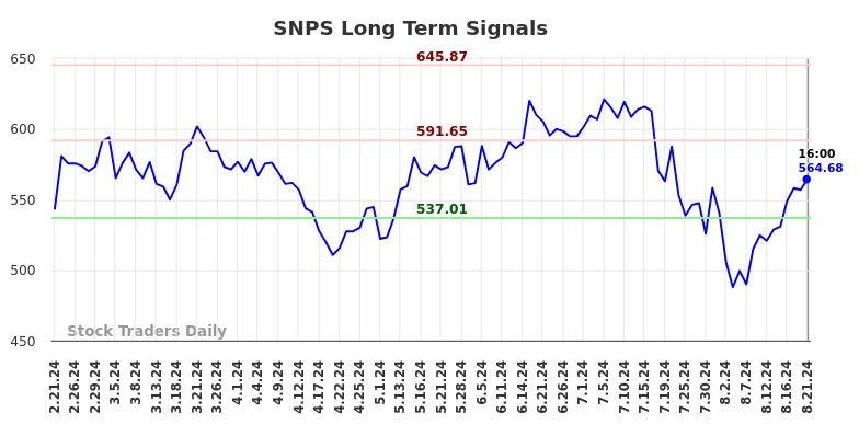 SNPS Long Term Analysis for August 21 2024