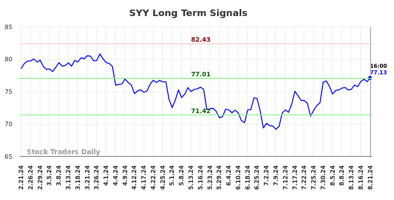 SYY Long Term Analysis for August 21 2024