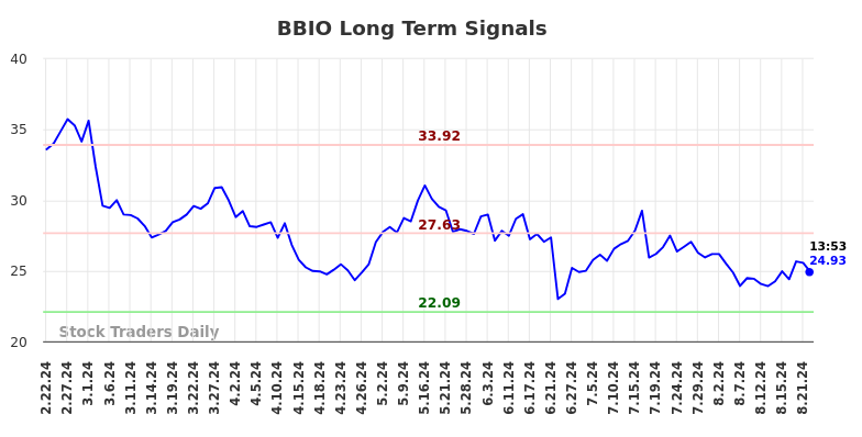 BBIO Long Term Analysis for August 22 2024