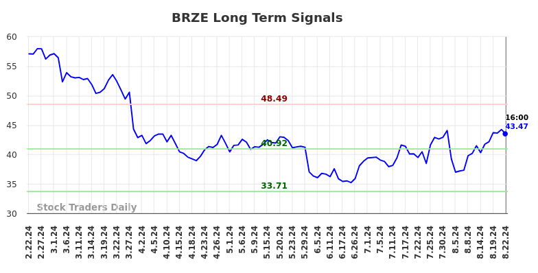 BRZE Long Term Analysis for August 22 2024