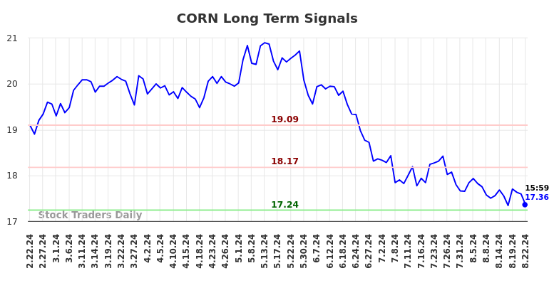 CORN Long Term Analysis for August 23 2024