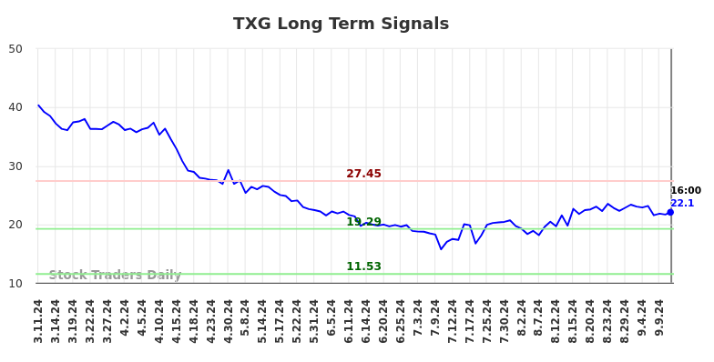 TXG Long Term Analysis for September 12 2024