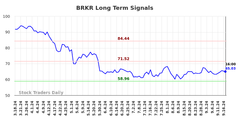 BRKR Long Term Analysis for September 18 2024