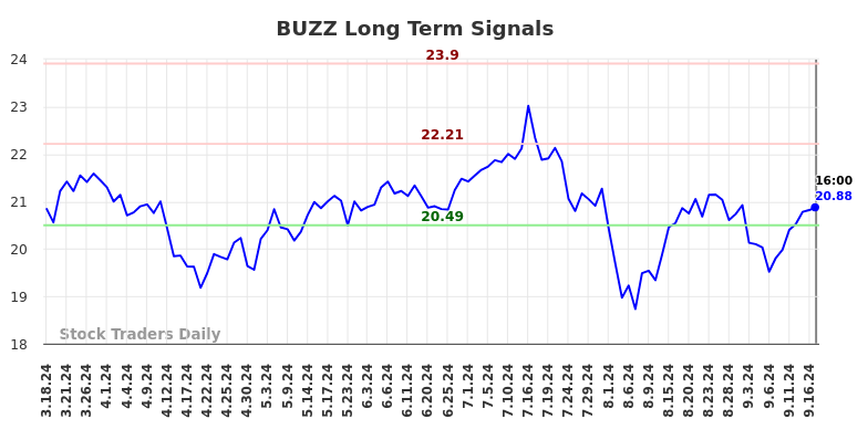 BUZZ Long Term Analysis for September 18 2024