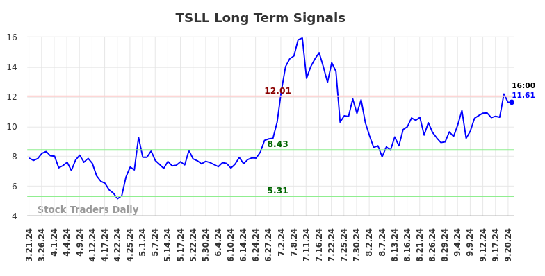 TSLL Long Term Analysis for September 22 2024