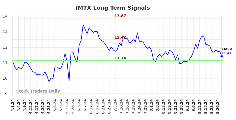 IMTX Long Term Analysis for October 1 2024