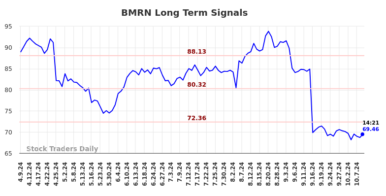 BMRN Long Term Analysis for October 9 2024