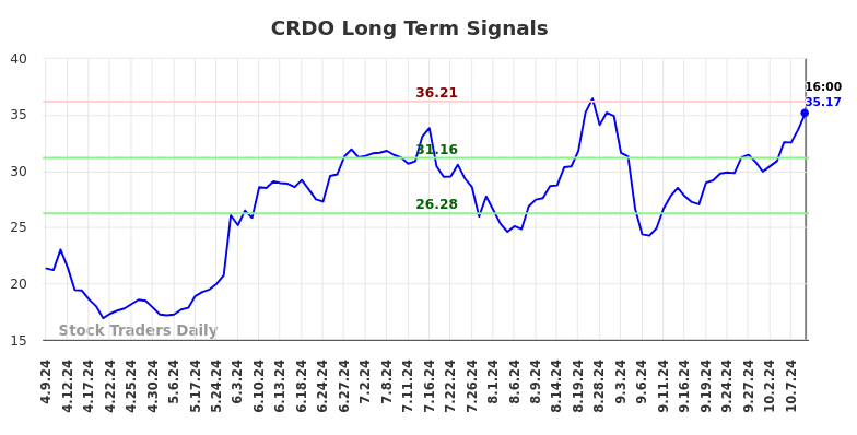 CRDO Long Term Analysis for October 10 2024