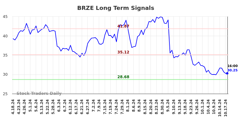 BRZE Long Term Analysis for October 20 2024