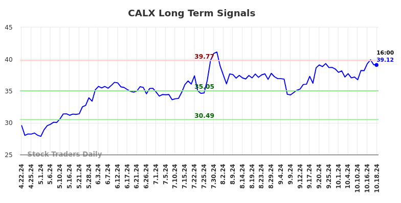 CALX Long Term Analysis for October 20 2024