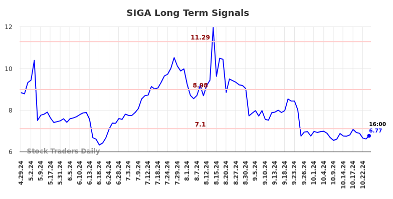 SIGA Long Term Analysis for October 26 2024