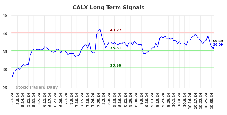 CALX Long Term Analysis for October 31 2024