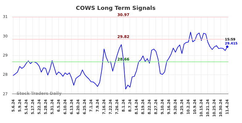 COWS Long Term Analysis for November 7 2024