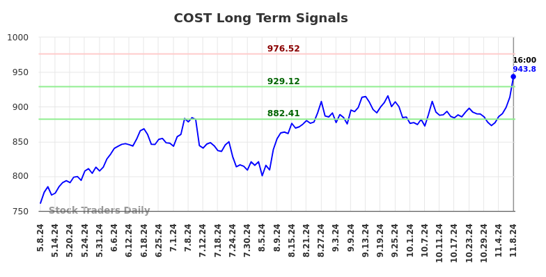 COST Long Term Analysis for November 9 2024