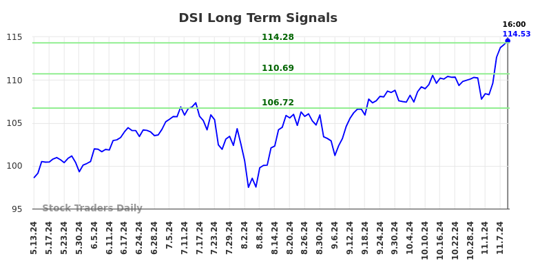 DSI Long Term Analysis for November 11 2024