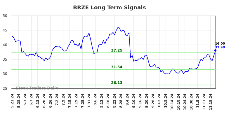 BRZE Long Term Analysis for November 21 2024