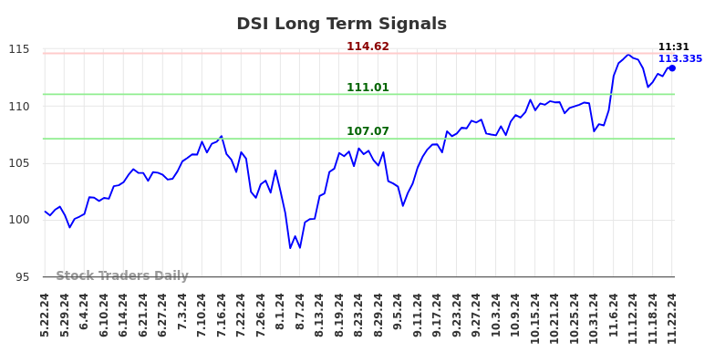 DSI Long Term Analysis for November 22 2024