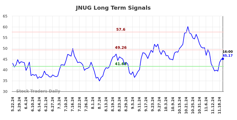 JNUG Long Term Analysis for November 24 2024