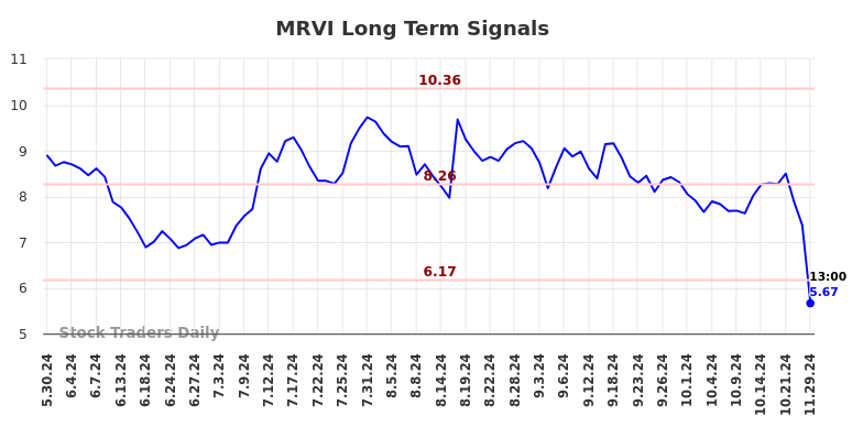 MRVI Long Term Analysis for November 30 2024 MRVI Long Term Analysis for November 30 2024