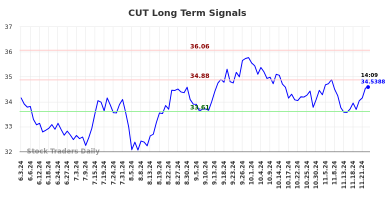 CUT Long Term Analysis for December 2 2024