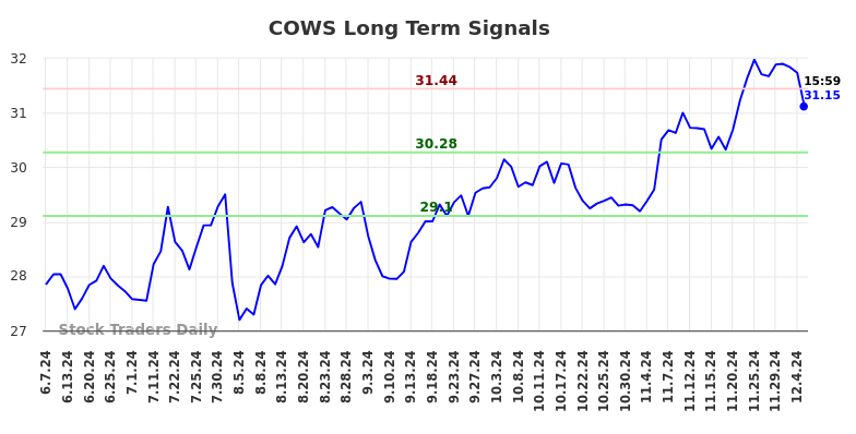 COWS Long Term Analysis for December 9 2024