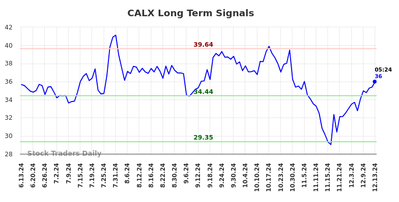 CALX Long Term Analysis for December 13 2024