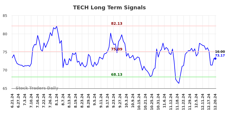 TECH Long Term Analysis for December 22 2024