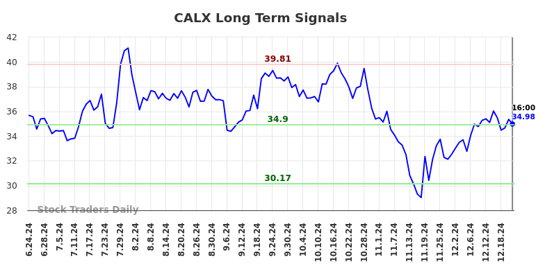 CALX Long Term Analysis for December 23 2024