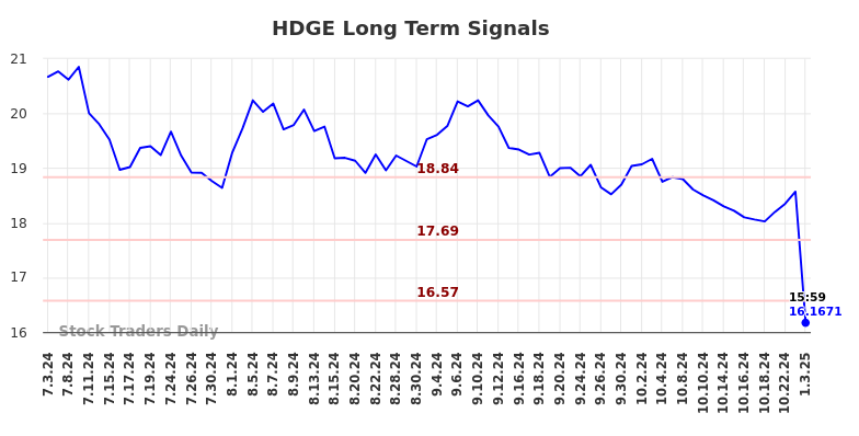 HDGE Long Term Analysis for January 5 2025