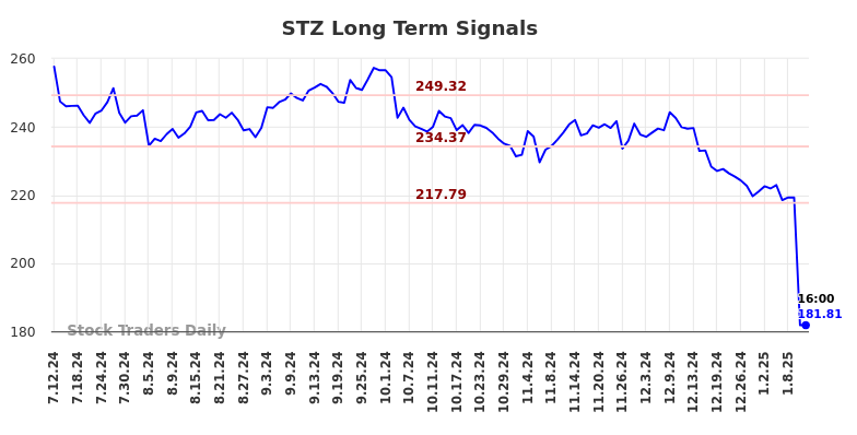 STZ Long Term Analysis for January 13 2025