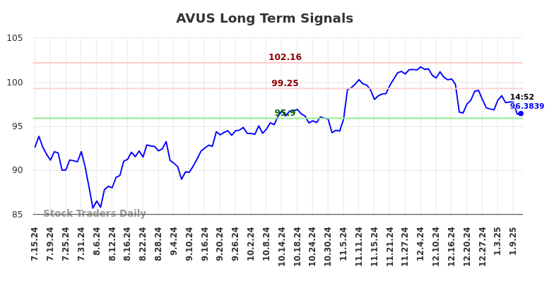 AVUS Long Term Analysis for January 13 2025