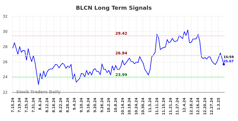 BLCN Long Term Analysis for January 13 2025