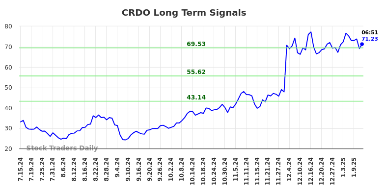 CRDO Long Term Analysis for January 14 2025