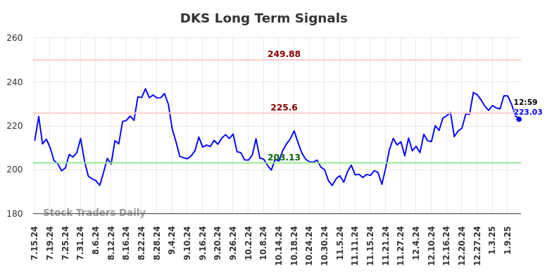 DKS Long Term Analysis for January 14 2025