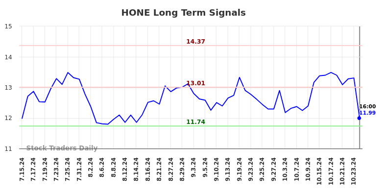 HONE Long Term Analysis for January 15 2025