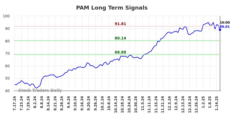 PAM Long Term Analysis for January 17 2025