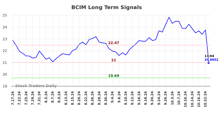 BCIM Long Term Analysis for January 19 2025