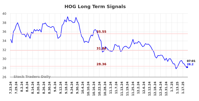 HOG Long Term Analysis for January 23 2025