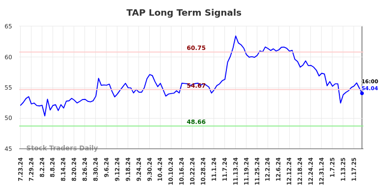 TAP Long Term Analysis for January 23 2025