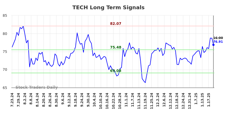 TECH Long Term Analysis for January 23 2025